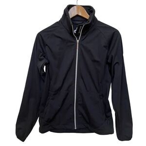 Cross Golf Sportswear Windbreaker Jacket Sweden Water Resistant Black Women’s M